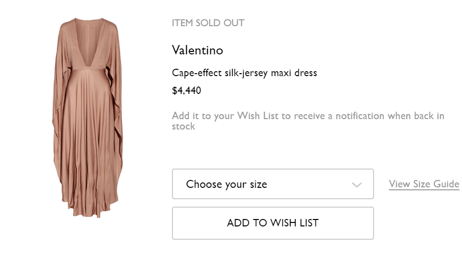 Valentino cape dress